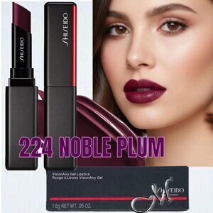 Shiseido VisionAiry Gel Lipstick* ~ 224 NOBLE PLUM (Burgundy) 1.6g NIB/Sealed
